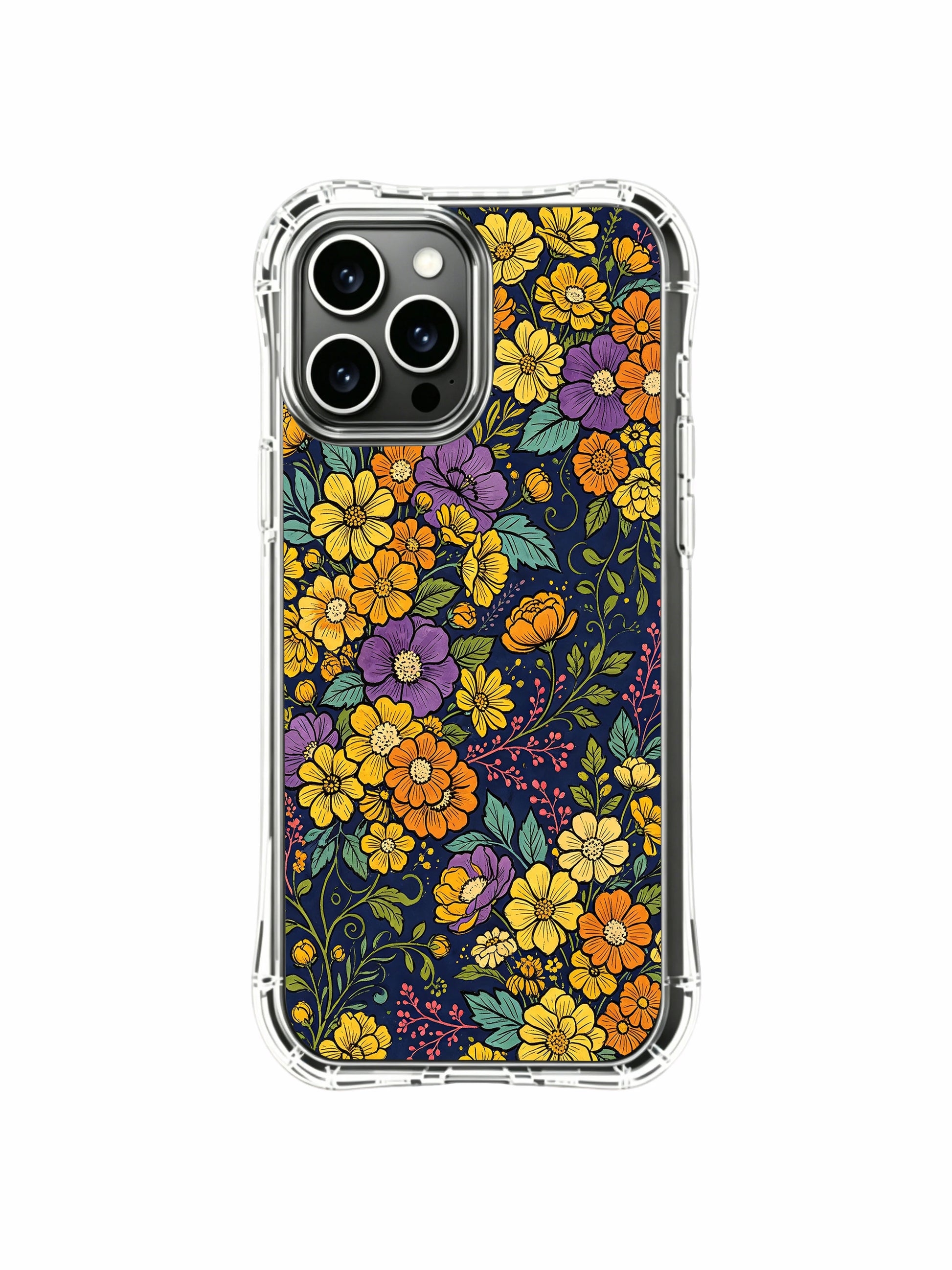 PhoneCasing iPhone 16 Pro Max Case featuring Elias Nocturne's mature autumn flora art, a sophisticated and timeless floral pattern.