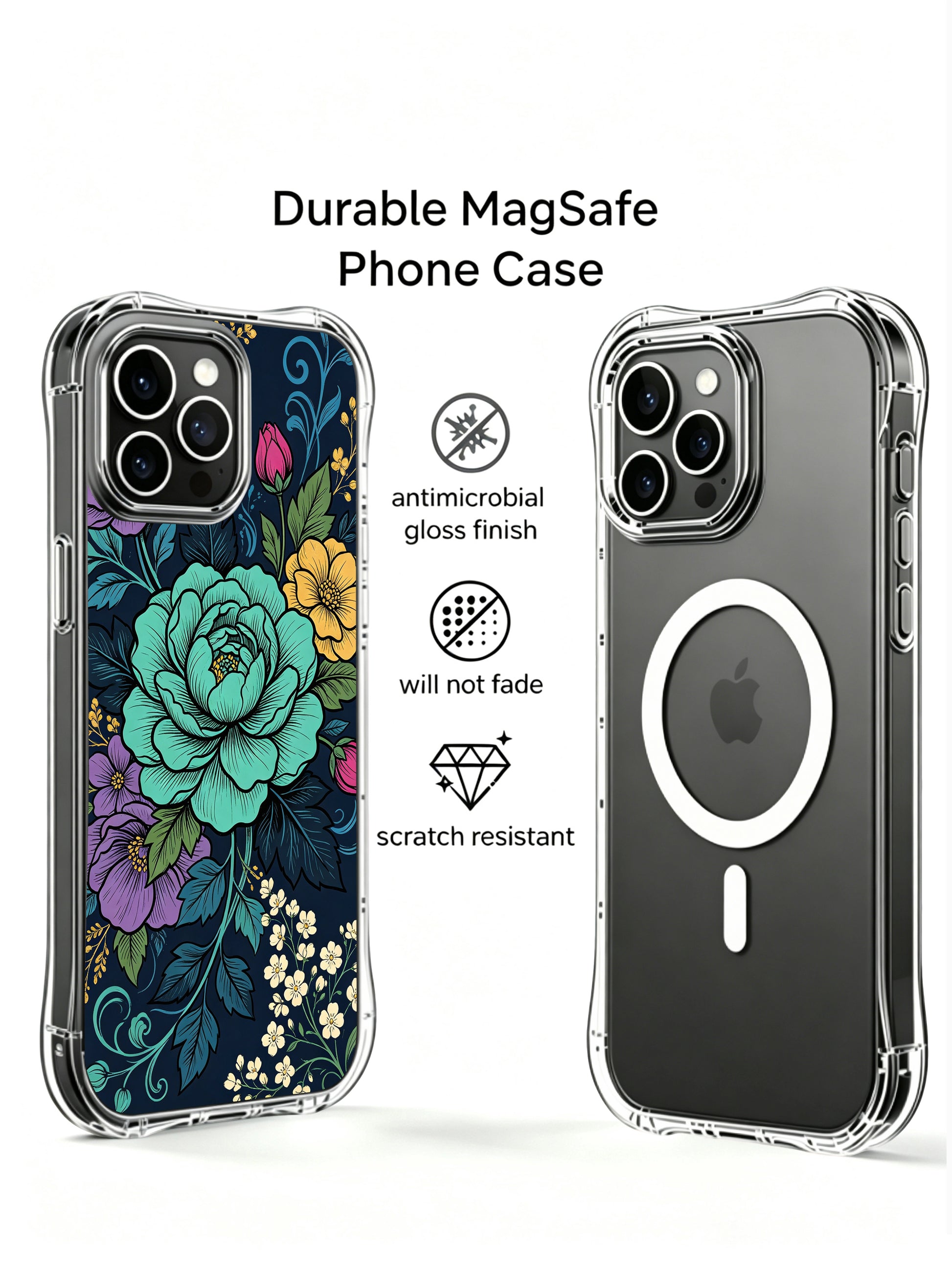 PhoneCasing iPhone 13 pro max Case featuring Elias Nocturne's midnight jade garden art, symbolizing strength and staying true to oneself.