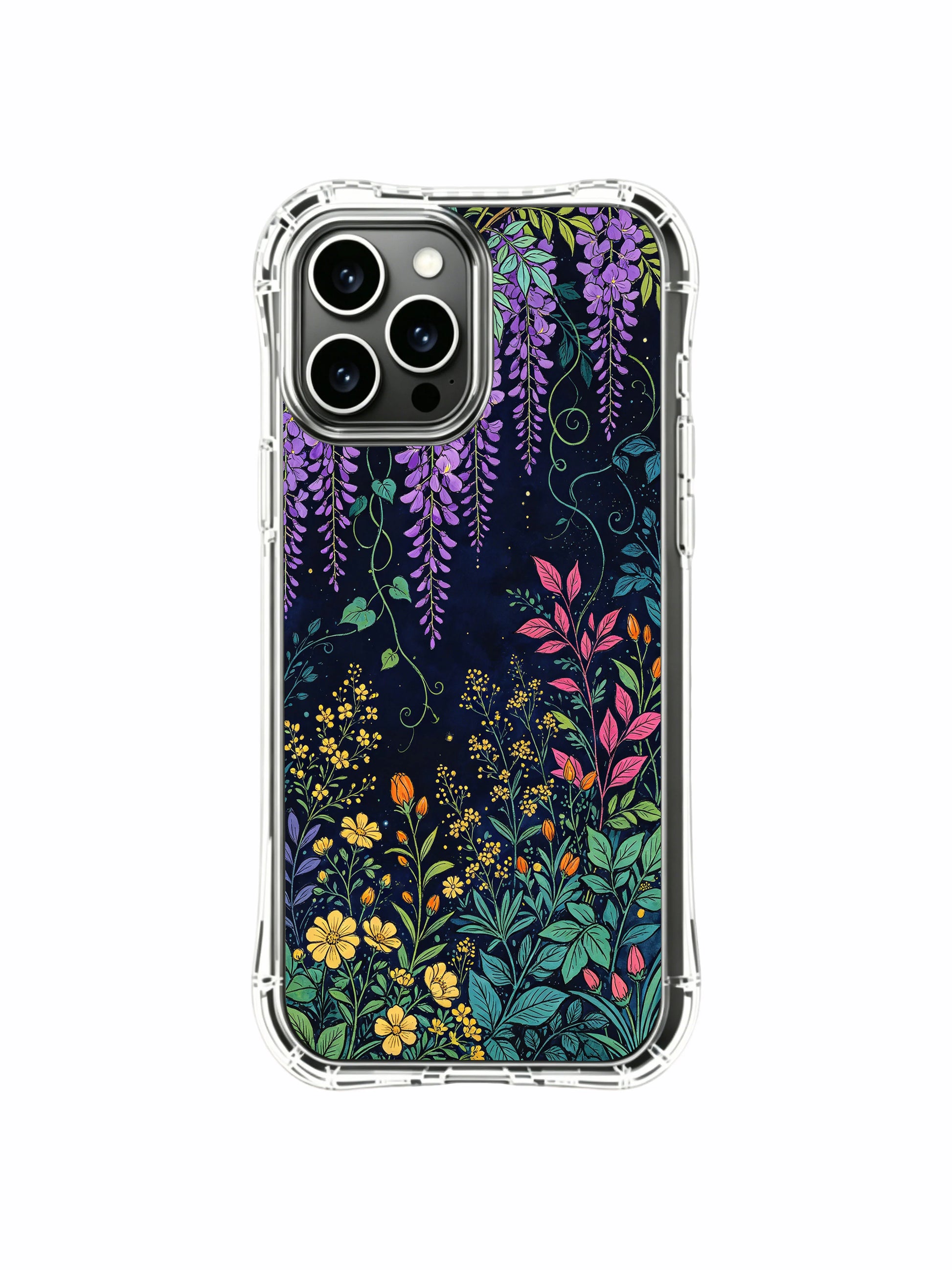 PhoneCasing iPhone 13 pro max Case featuring Elias Nocturne's midnight wisteria flow art, symbolizing love and gentle dreams.