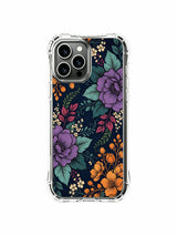 PhoneCasing iPhone 16 Pro Max Case - Elias Nocturne’s Purple Bloom Garden design. Rich flowers and intricate foliage, high-quality floral print.