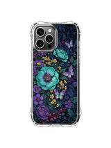 PhoneCasing iPhone 13 pro max Case featuring Elias Nocturne's romantic night butterflies art, centered on enchanted garden blooms.