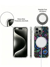 PhoneCasing iPhone 16 Pro Max Case featuring Elias Nocturne's self-care botanical art, designed for focus and balance.