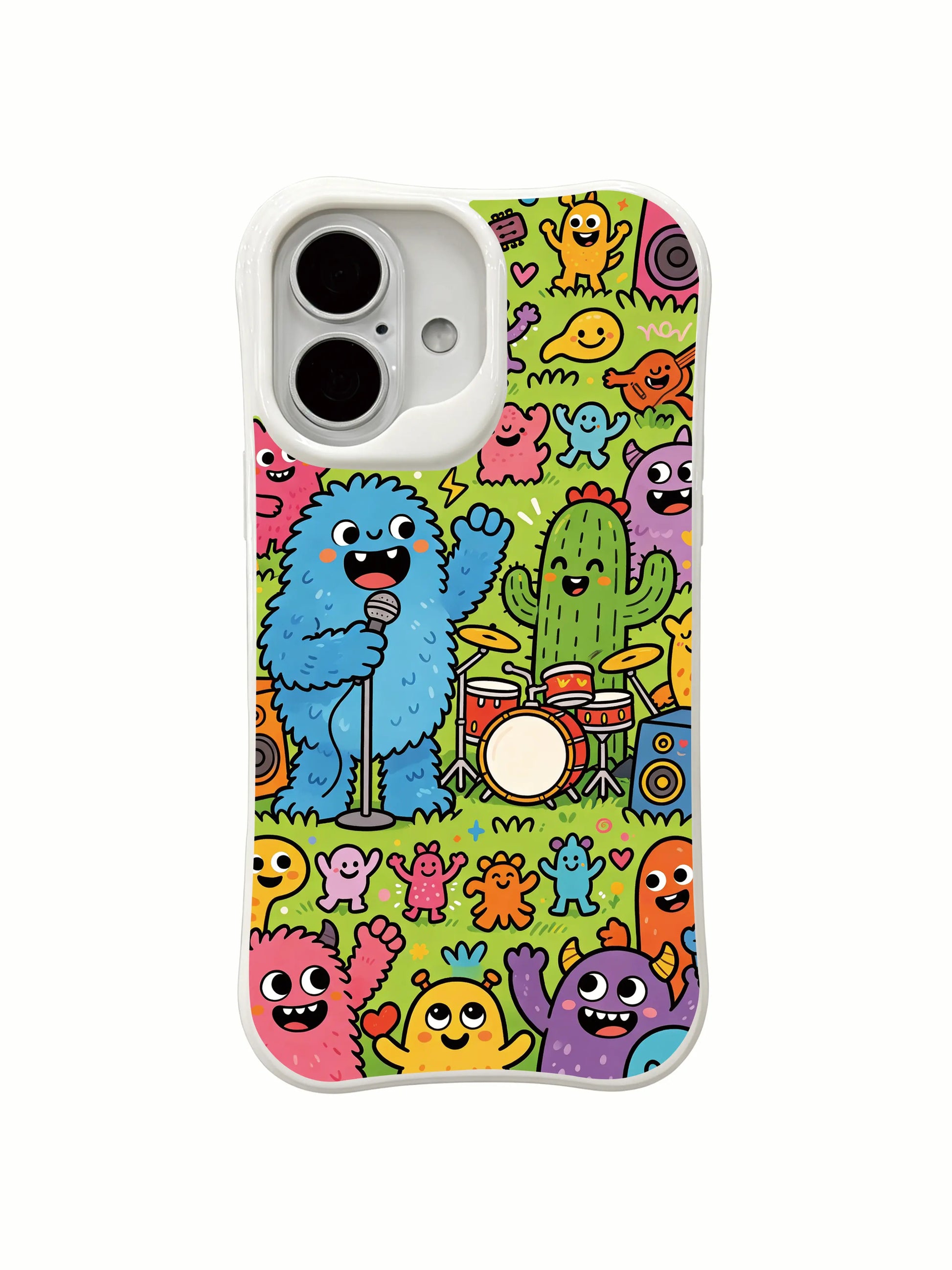 PhoneCasing fantasy music world iPhone 16 Plus Case, imaginative art ideal for lovers of creative illustrations.