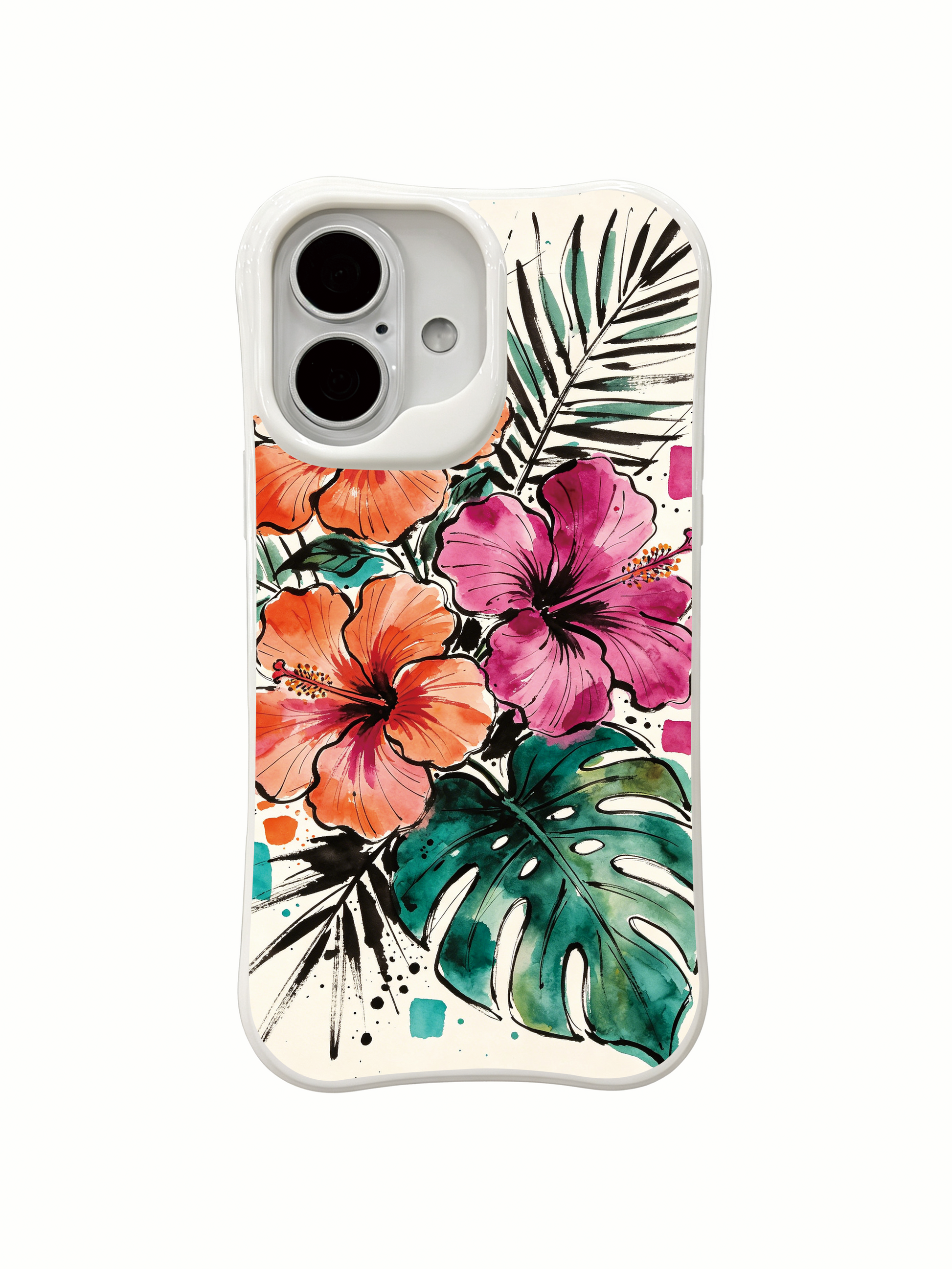 Wearable art fauvist floral iPhone 16 Case from PhoneCasing, handcrafted in California