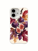 Fig leaf illustration on an iPhone 16 case