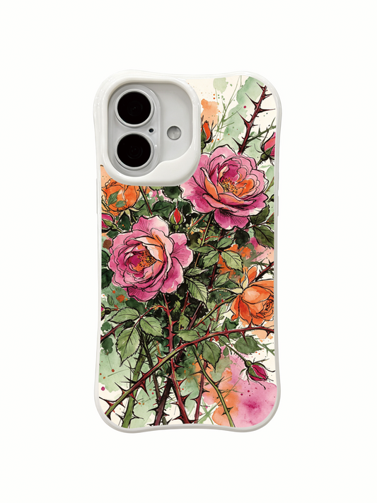 PhoneCasing floral aesthetic iPhone 16 Case, high-end design for her