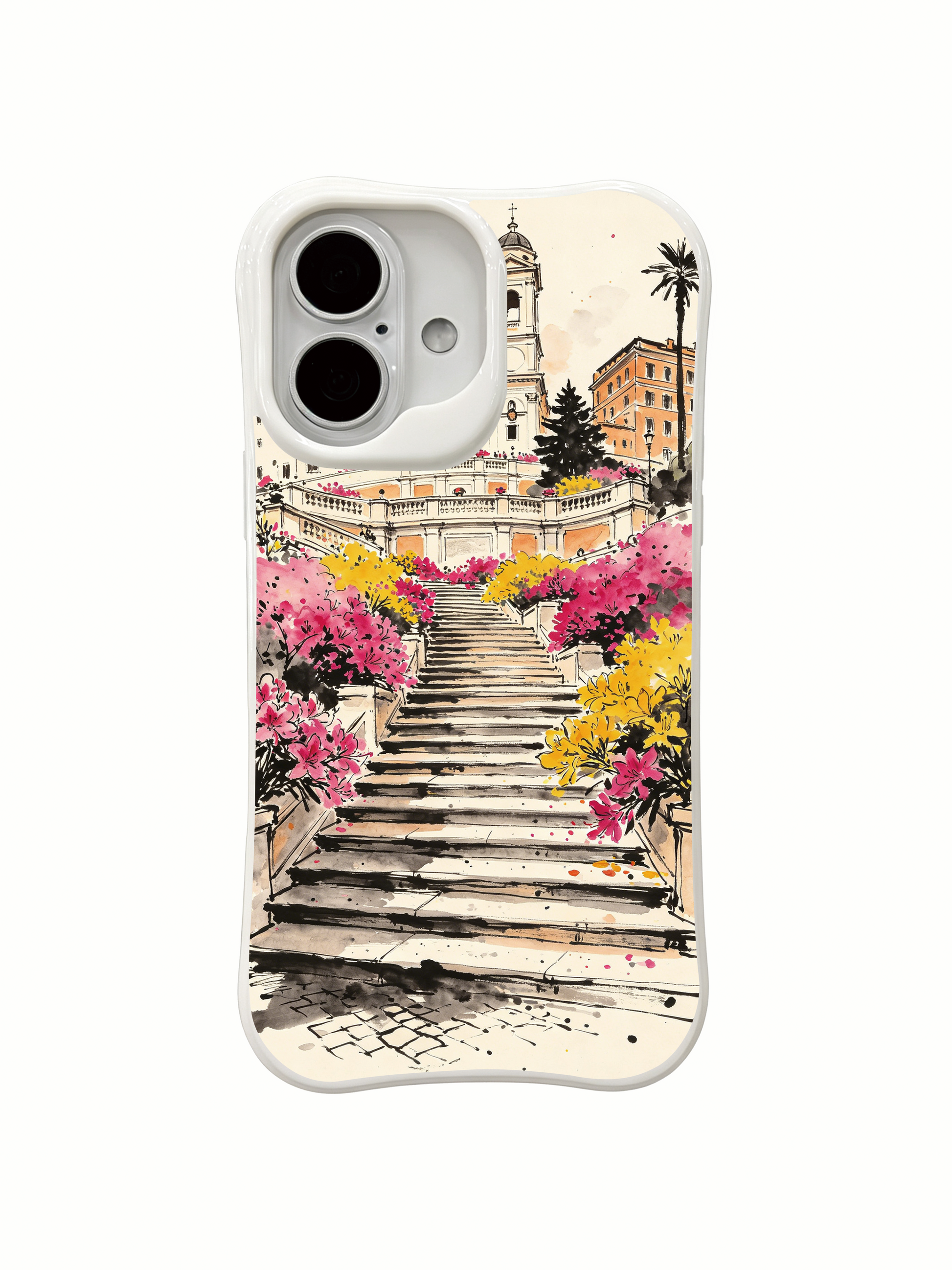 PhoneCasing floral Italian art iPhone 16 Case, luxury accessory for women
