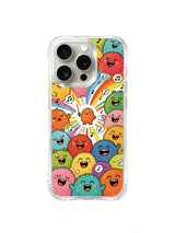 Fluffy Monster Choir conductor scene on an iPhone 16 Pro case