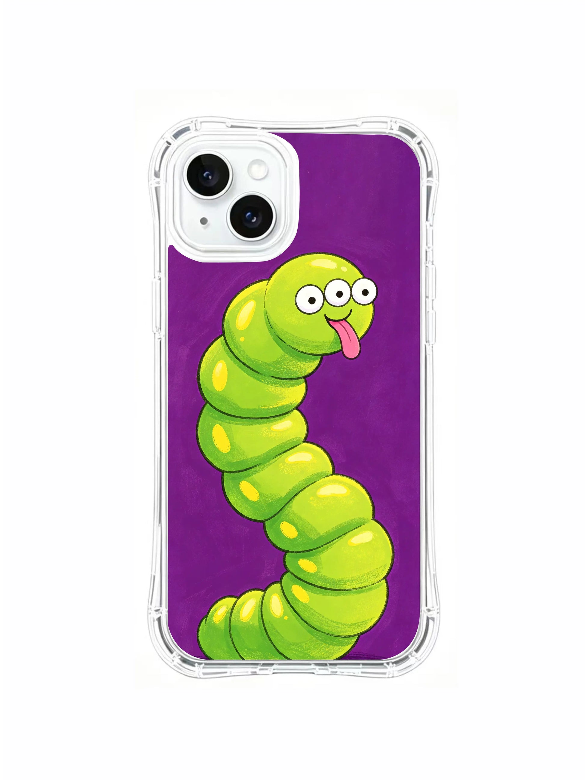 PhoneCasing Fluorescent Green Wearable Art iPhone 15 Plus Case, high-end artistic design