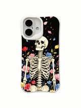 PhoneCasing four-corner thickened drop test Night Petal Rain iPhone 16 Case, reinforced cushion absorbs impact from accidental falls, impact-resistant hard shell with UV-printed HD art printing