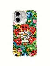 PhoneCasing full-cover alien gathering iPhone 16 Plus Case, detailed illustration offering solid protection for iPhone 16 Plus.