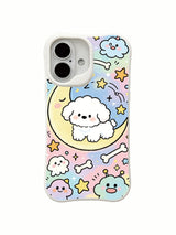 Tam yüzey köpek rüyası görselli iPhone 16 Plus kılıfı