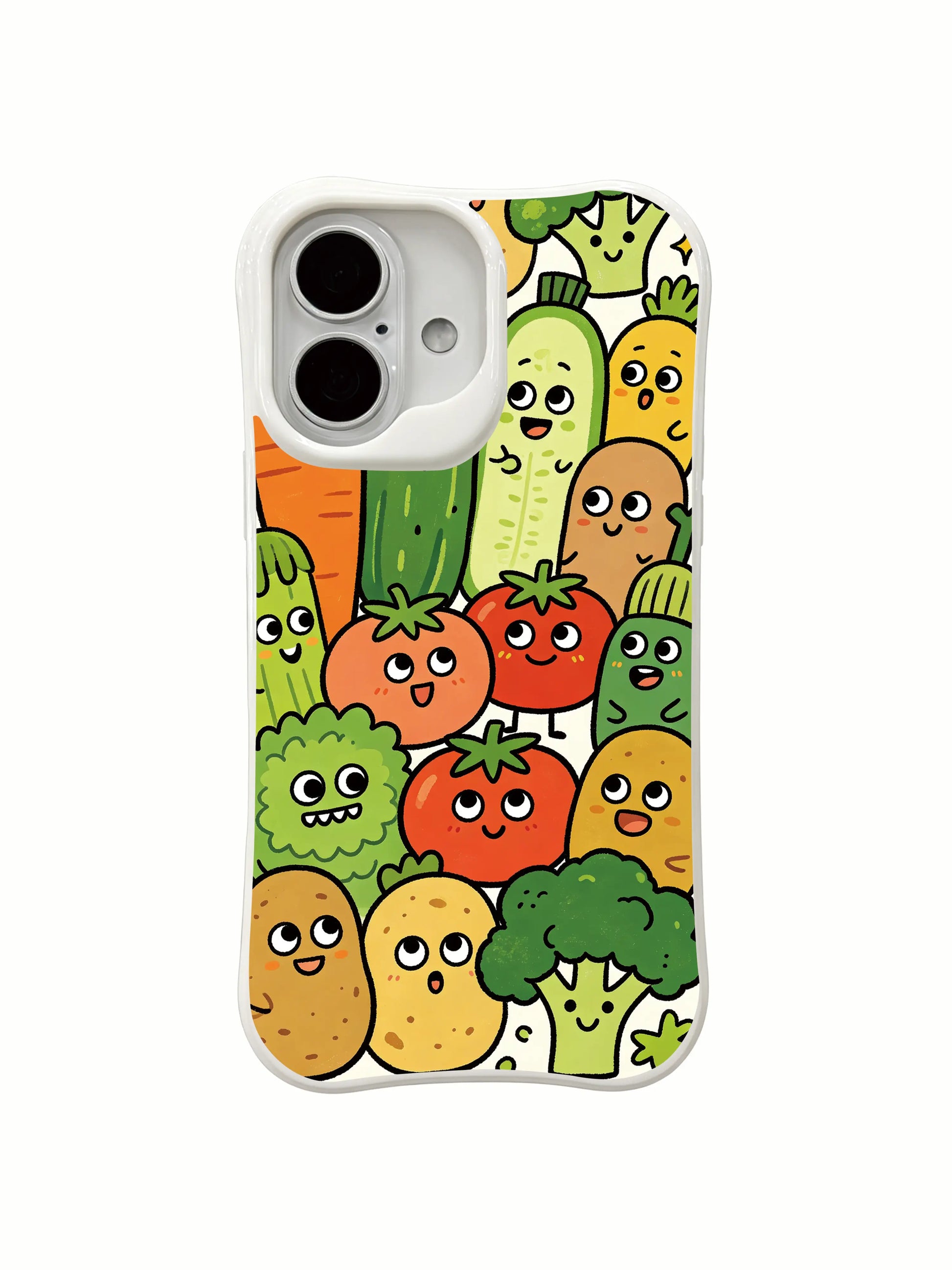 PhoneCasing full-cover veggie parliament iPhone 16 Plus Case, detailed illustration offering solid protection for iPhone 16 Plus.