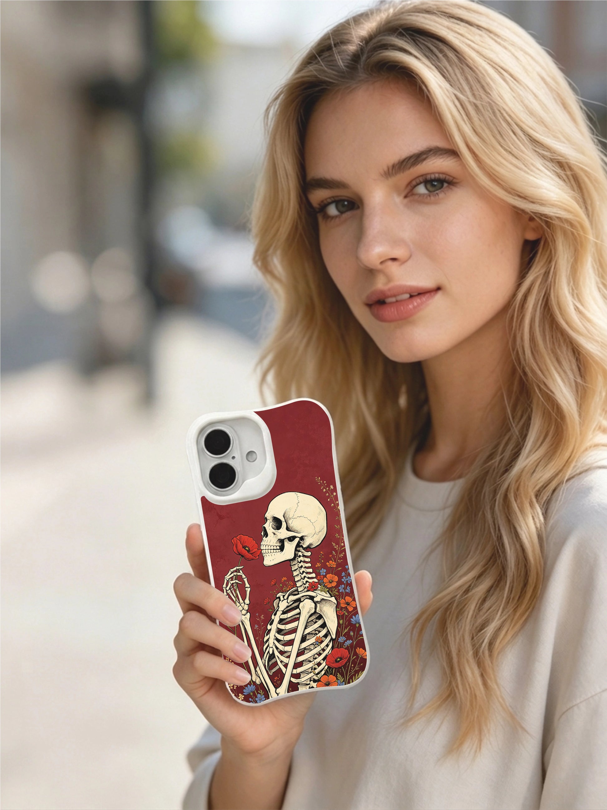 PhoneCasing full wrap Poppy Whisper art iPhone 16 Case, official Morrigan Vale collab fade-resistant flexible iPhone 16 casing