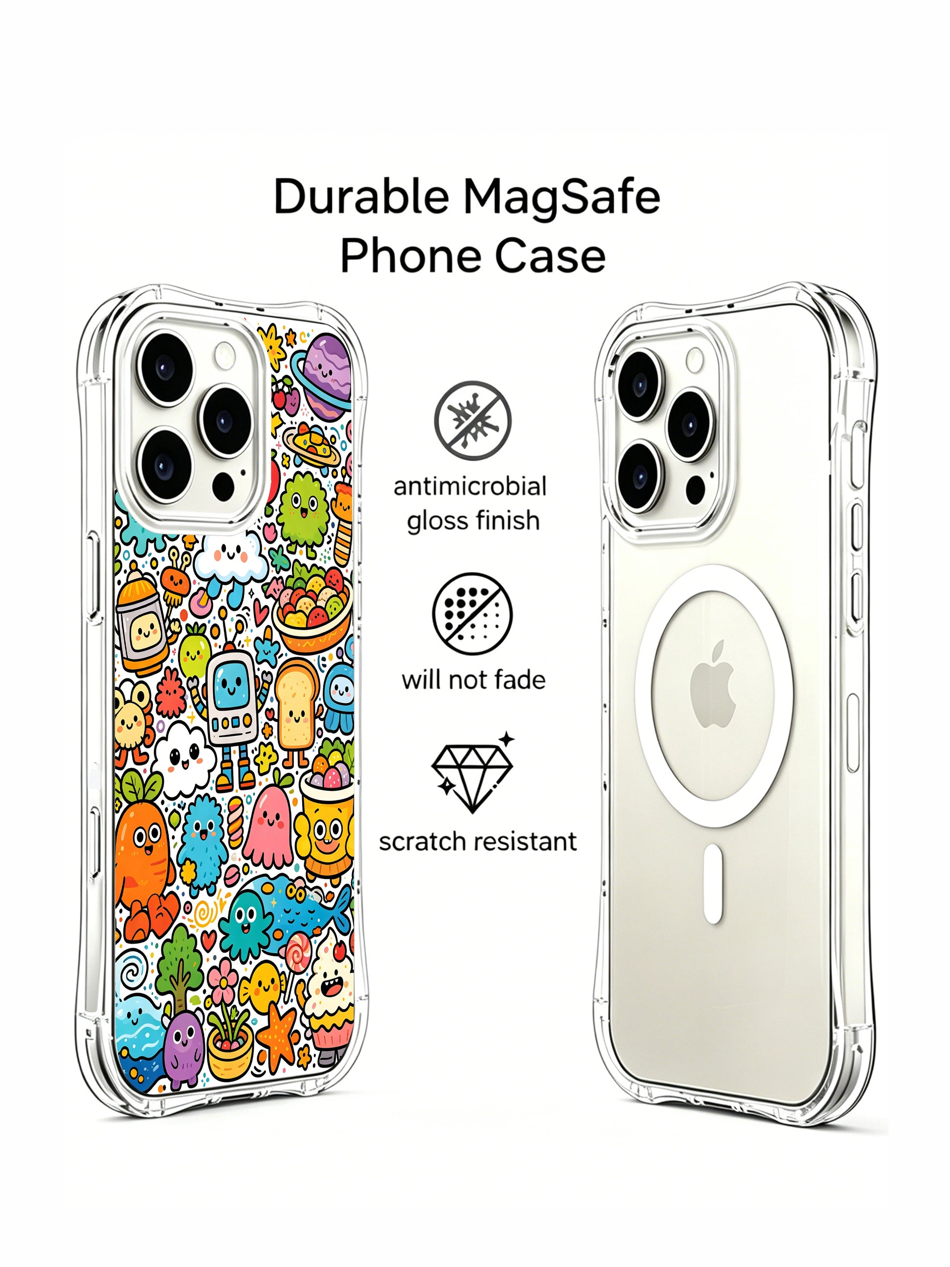 PhoneCasing iPhone 16 pro Case showcasing the playful Galaxy Character Party series by Milo Yun, premium durable art casing for iPhone 16 pro.