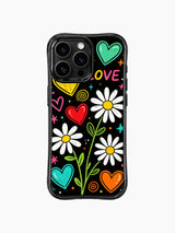 Gentle Healing Neon Daisy Love Collection görseli içeren iPhone 13 Pro Max kılıfı