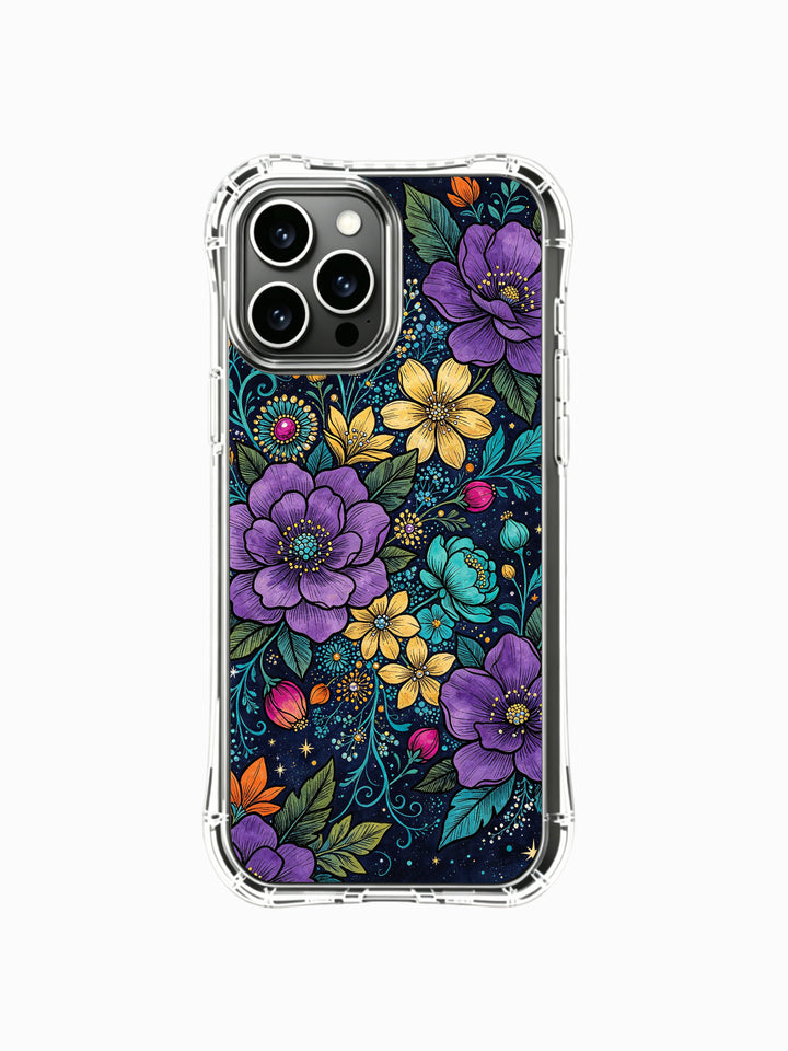 Night Floral Cosmos iPhone 13 Pro Max MagSafe Case - Aesthetic Celestial