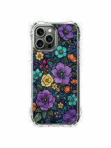 PhoneCasing iPhone 13 Pro Max Case with a galaxy-inspired floral bloom print, a colorful pattern of flowers that evoke the beauty of a night sky.
