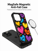 PhoneCasing iPhone 13 Pro Max cover Happy Heart Cosmos painted heart planet cosmic pattern ideal for bright cheerful valentine crush gifts, vibrant open free-spirited romantic protective casing.