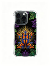 iPhone 14 Plus case with dark tropical pop art shell