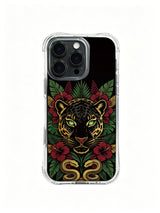 iPhone 14 Plus case with hand drawn jaguar manuscript casing