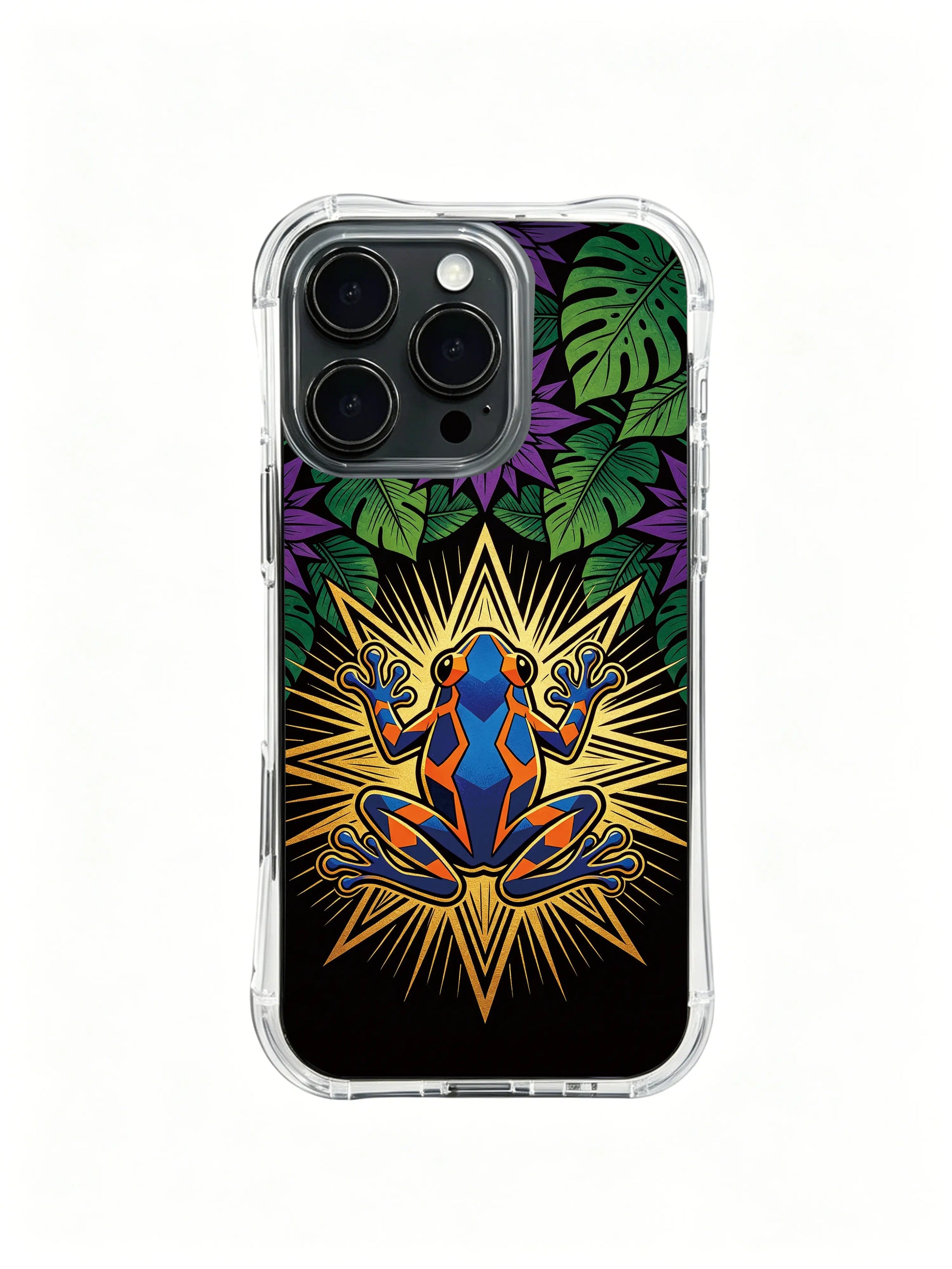 PhoneCasing iPhone 14 Plus Case rainforest bright warning vibe design, non-slip fashionable iPhone phone casing
