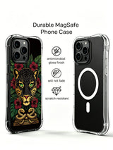 iPhone 14 Plus case with jungle sovereignty art shell