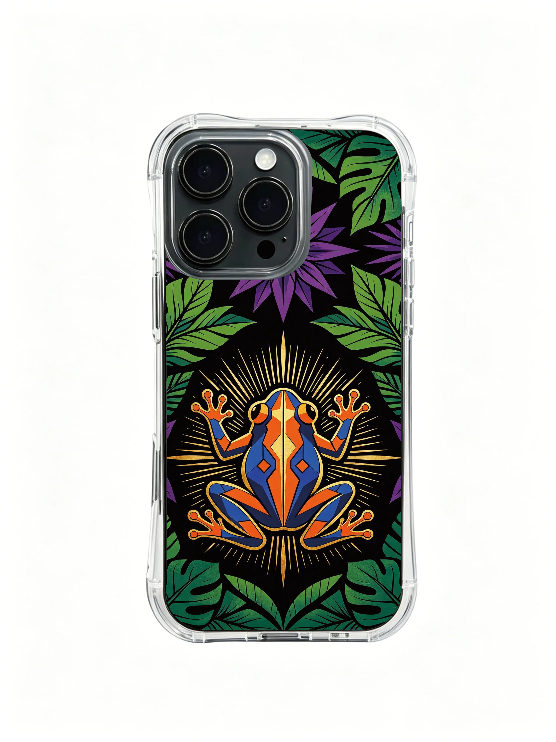 PhoneCasing iPhone 14 Plus Case tiny tropical poison dart frog element, soft touch elegant daily phone casing
