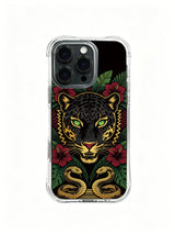 iPhone 14 Plus case with mystic rainforest art design
