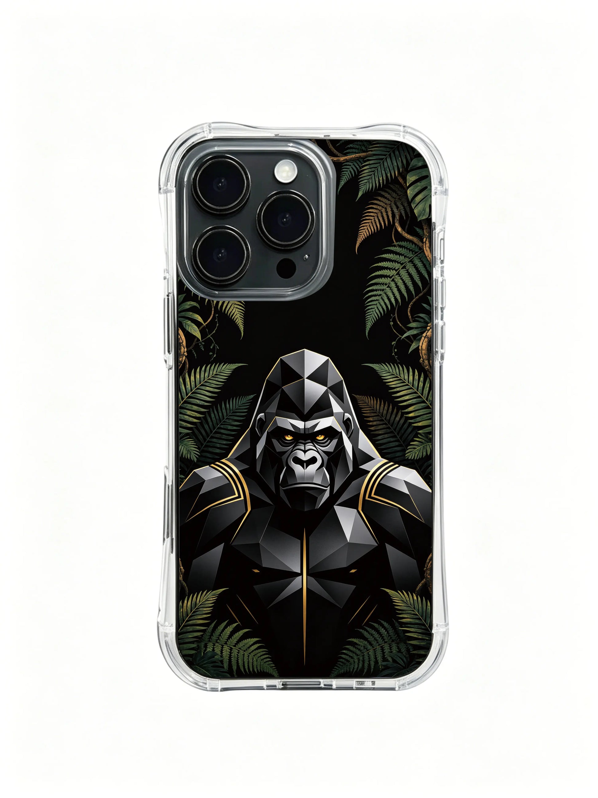 PhoneCasing iPhone 14 Plus Case features Obsidian Silverback leadership will art, classic stylish phone casing for daily commuting
