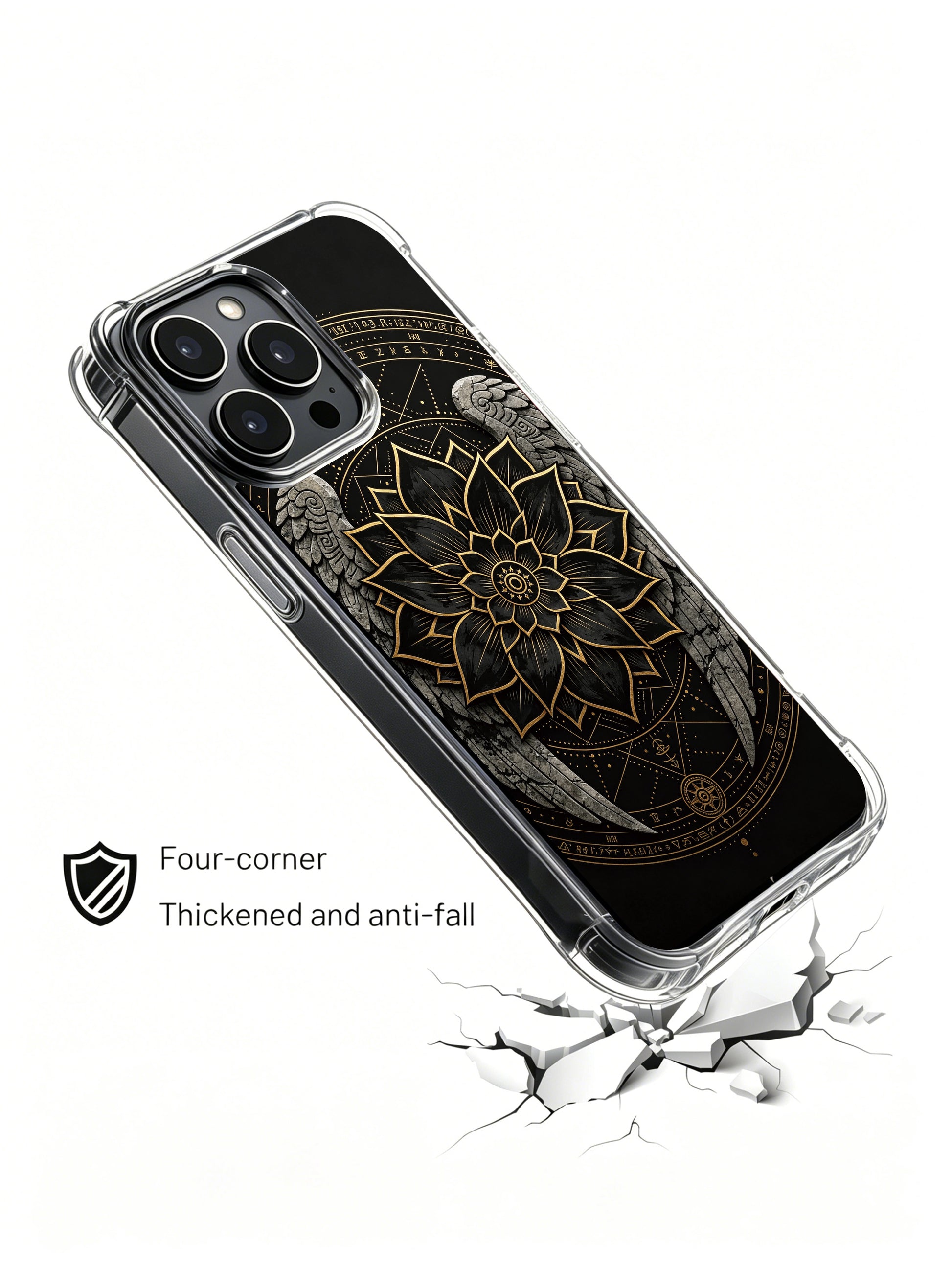 PhoneCasing iPhone 14 Plus Case rainforest mimicry camouflage style, durable shockproof protective phone case