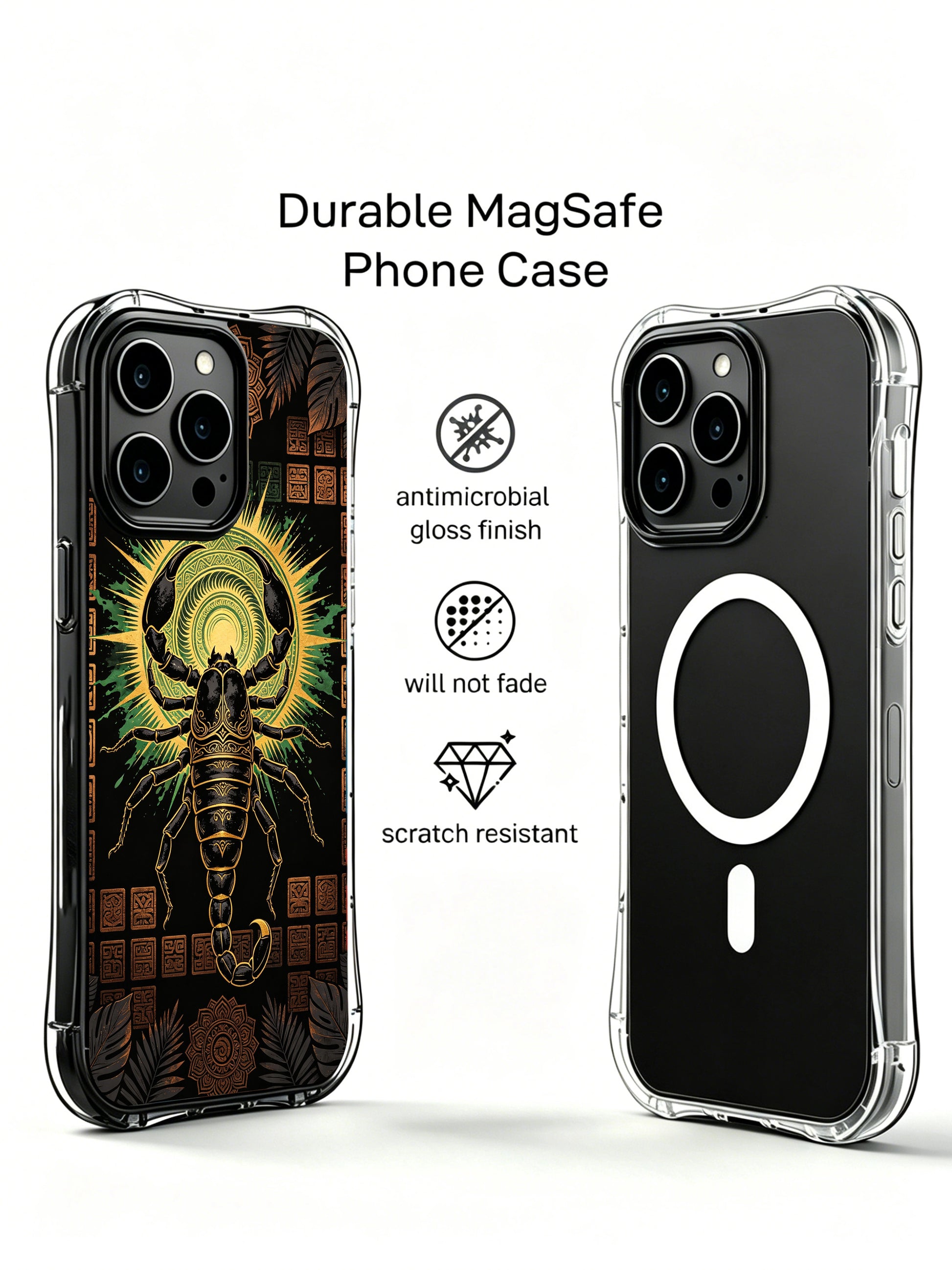PhoneCasing iPhone 14 Plus Case clear self boundary symbolic design, comfortable grip everyday essential phone case
