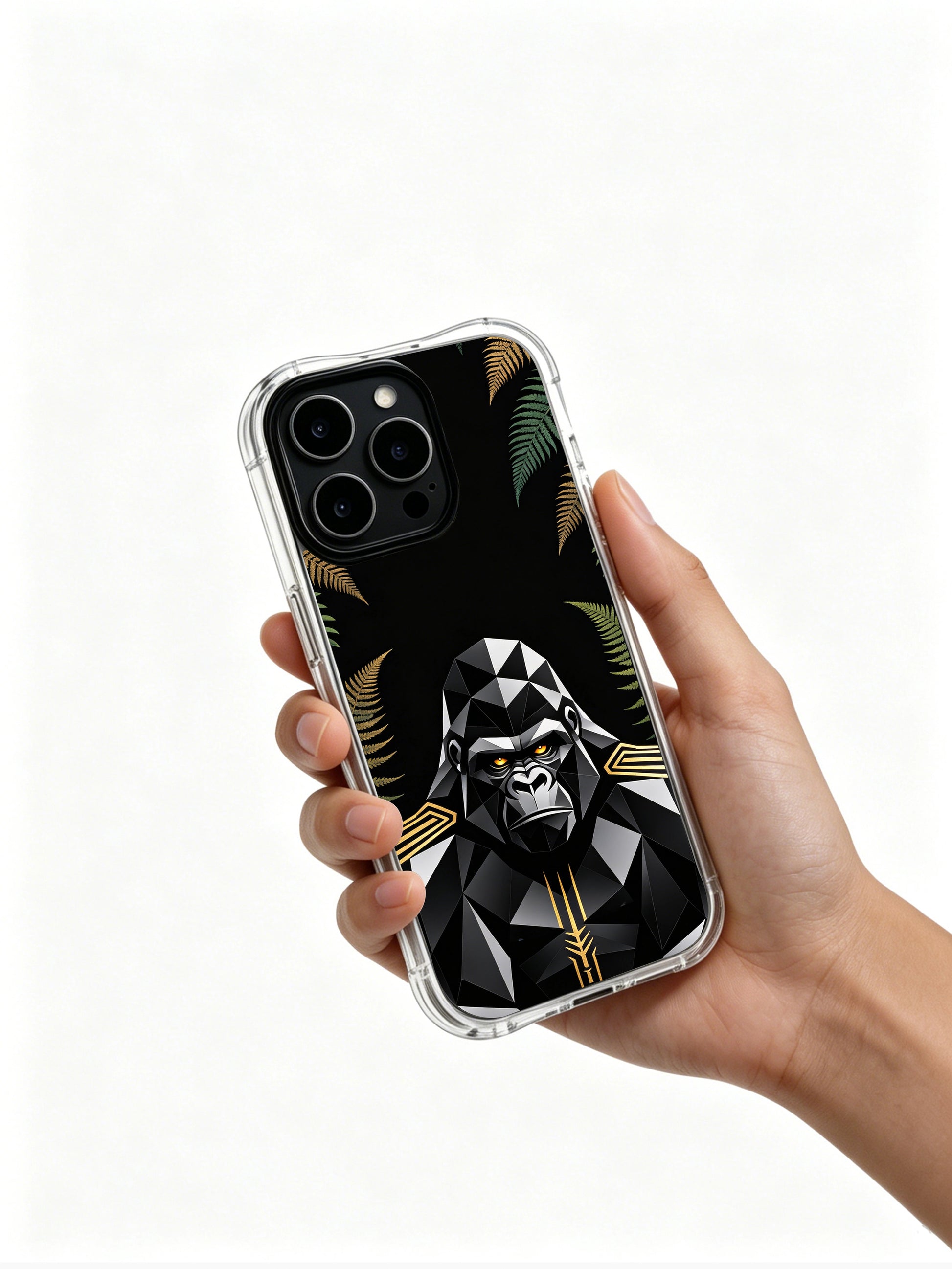 PhoneCasing iPhone 14 Plus Case watchfulness and inner strength layout, raised edge screen camera safe casing

