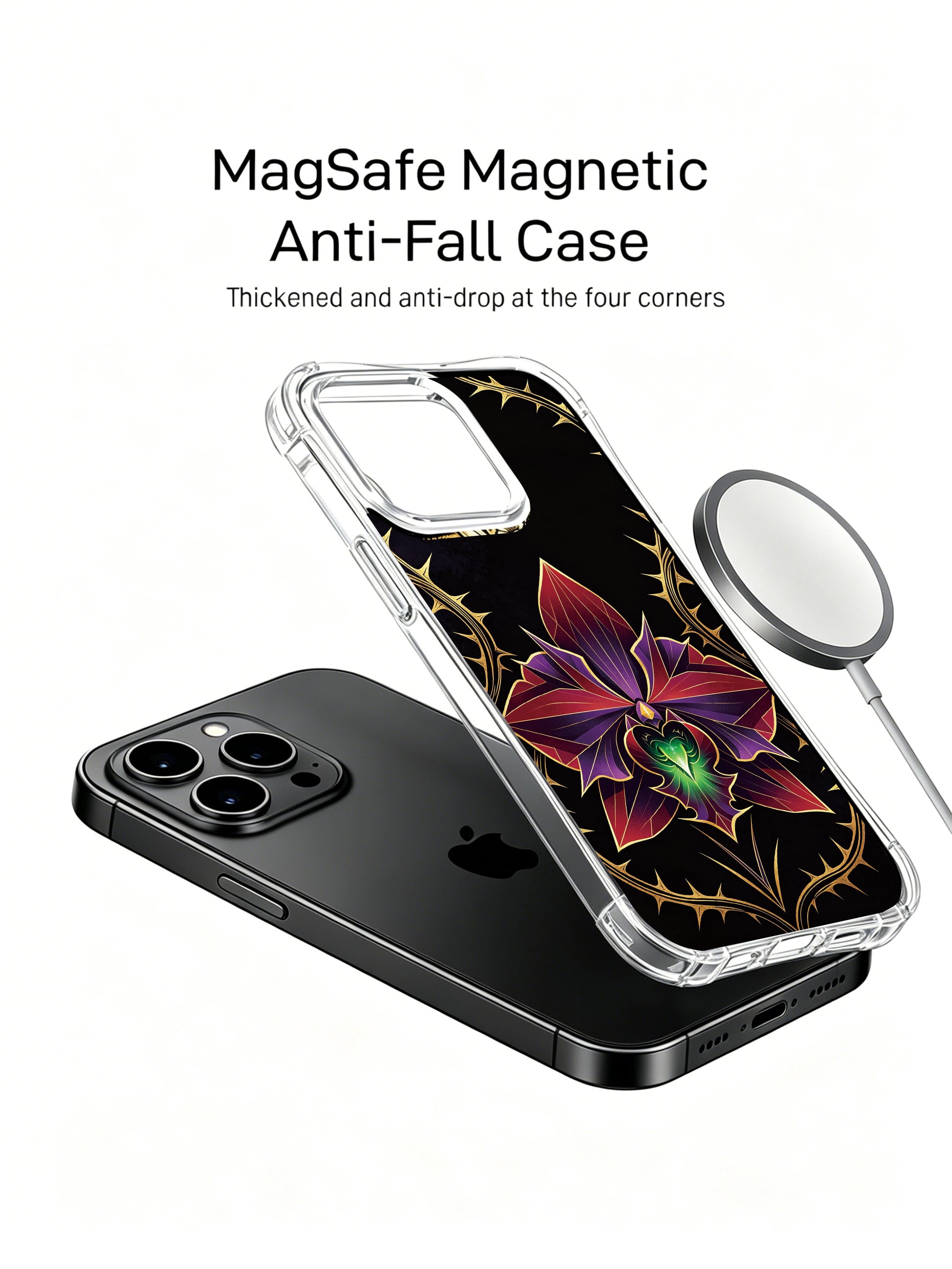 PhoneCasing iPhone 14 Plus Case beauty as inner strength themed style, comfortable grip casual daily phone case