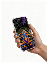 iPhone 14 Plus case with vibrant jungle signature