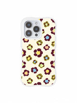 Pale Floral Blank pattern on an iPhone 14 Pro case