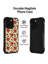 Sugar Ranch Doodle Heart Leopard artwork gallery view 3 on an iPhone 14 Pro case