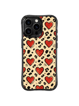 Sugar Ranch Doodle Heart Leopard artwork gallery view 1 on an iPhone 14 Pro case
