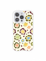 Cream Wild Poise pattern on an iPhone 14 Pro case