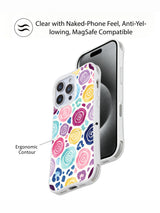 Moon Berry Heart Leopard artwork gallery view 3 on an iPhone 14 Pro case
