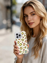 Morning Bloom Floral Leopard artwork gallery view 7 on an iPhone 14 Pro case