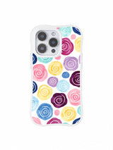 Cream Multitone Blank pattern on an iPhone 14 Pro case
