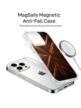 iPhone 14 Pro Max case with bronze geometric line print