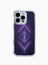 PhoneCasing iPhone 14 Pro Max Case with cyber Navajo arrow neon art, minimalist futuristic design