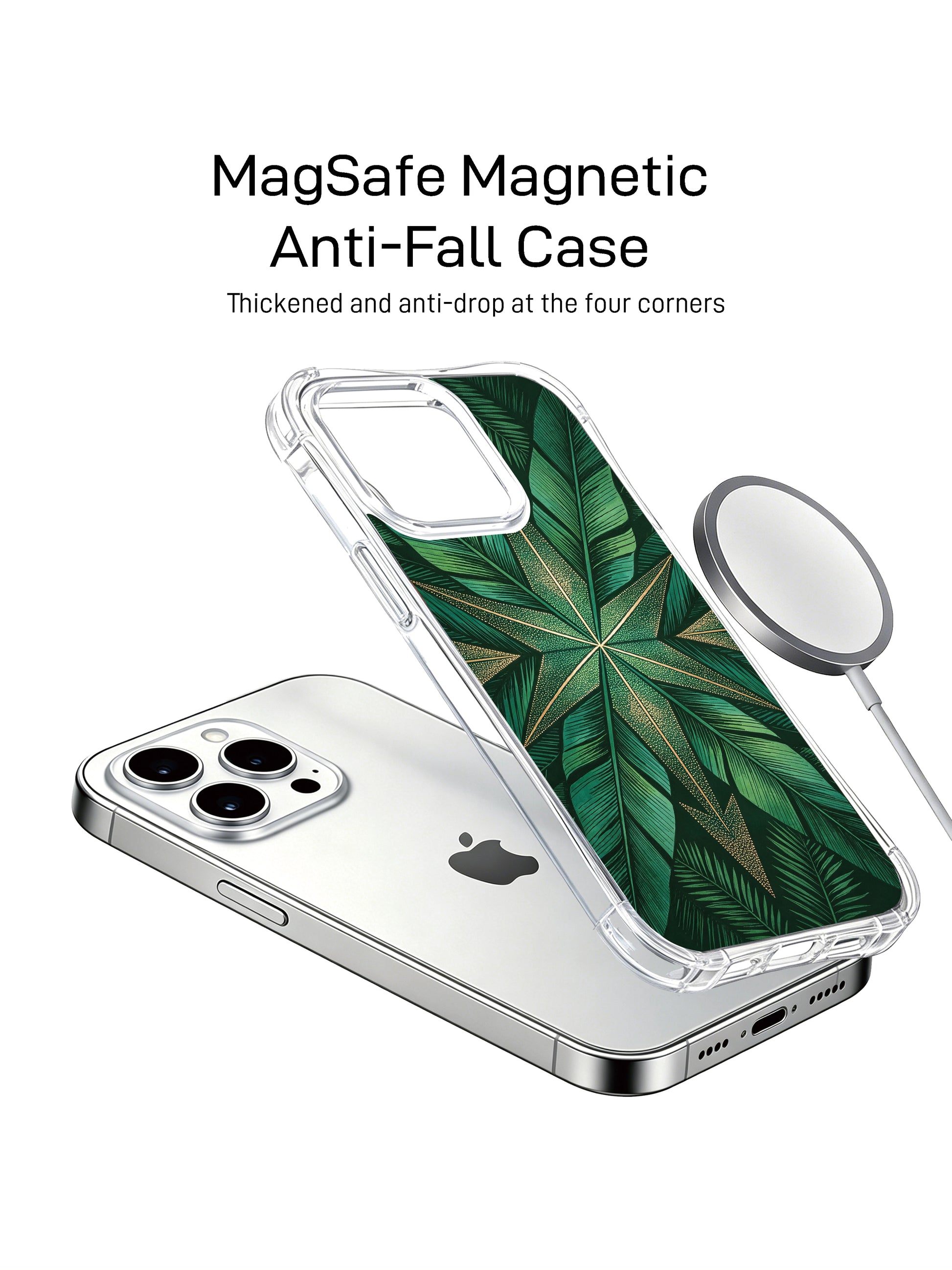 PhoneCasing iPhone 14 Pro Max Case featuring emerald Navajo tribal motif, durable fade-resistant protective case