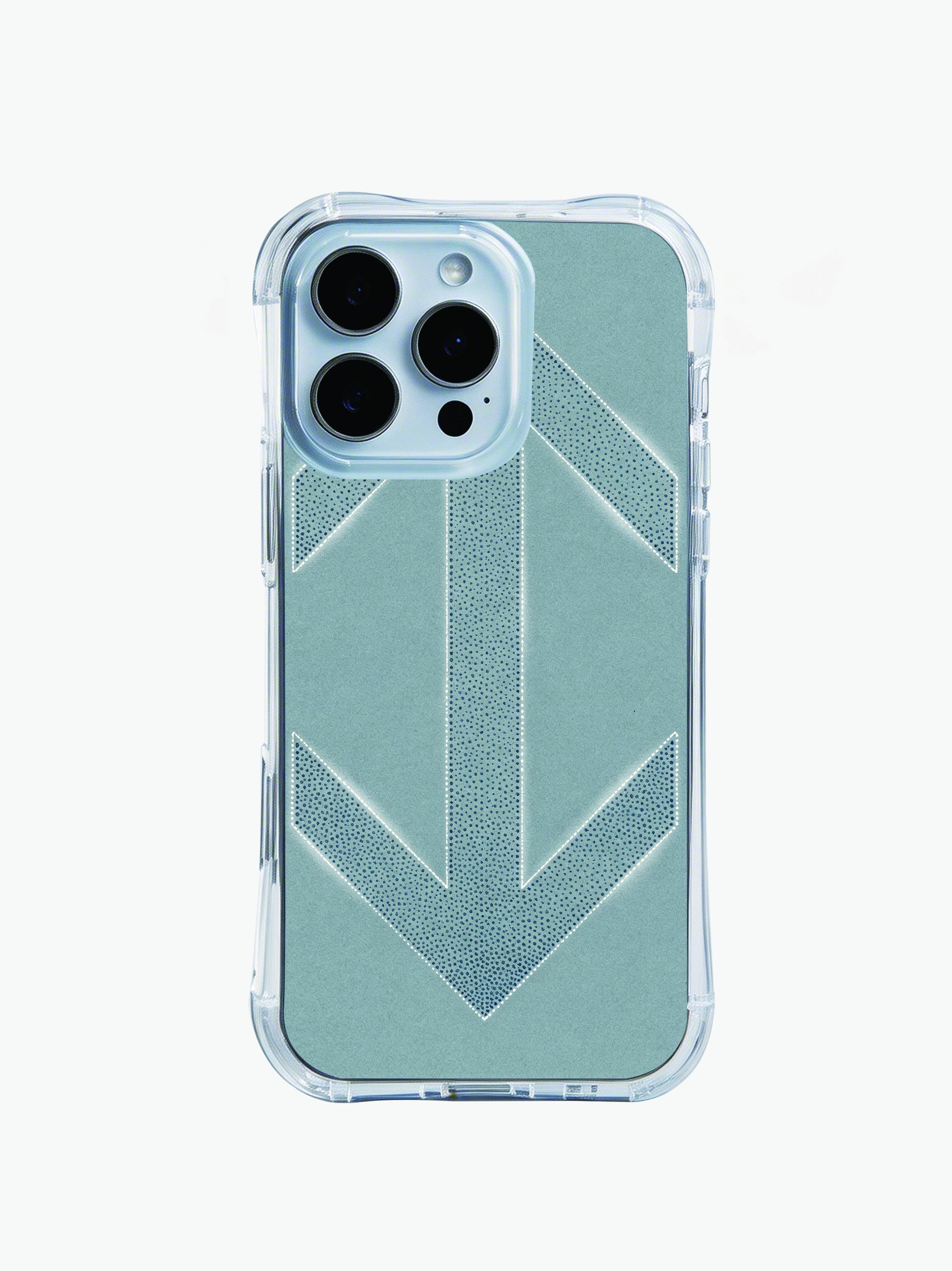 PhoneCasing iPhone 14 Pro Max Case indigo dotwork arrow symbol, elegant Navajo style casing