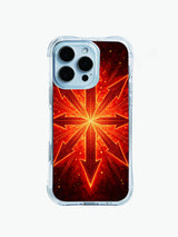 PhoneCasing iPhone 14 Pro Max Case with native-style arrow compass pattern, bohemian aesthetic, reinforced drop protection for daily use.