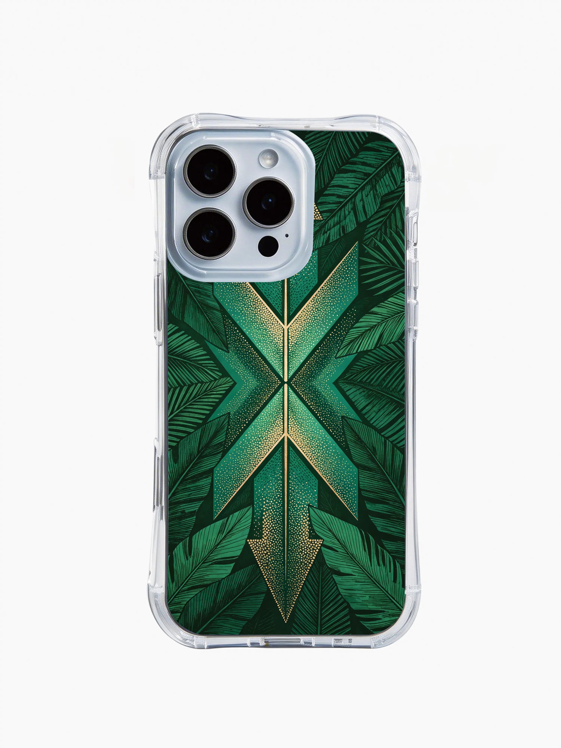 PhoneCasing iPhone 14 Pro Max Case with Navajo arrow tropical leaf art, scratch-resistant iPhone 14 Pro Max casing
