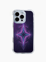 PhoneCasing iPhone 14 Pro Max Case with neon geometric tribal design, stylish protective cover