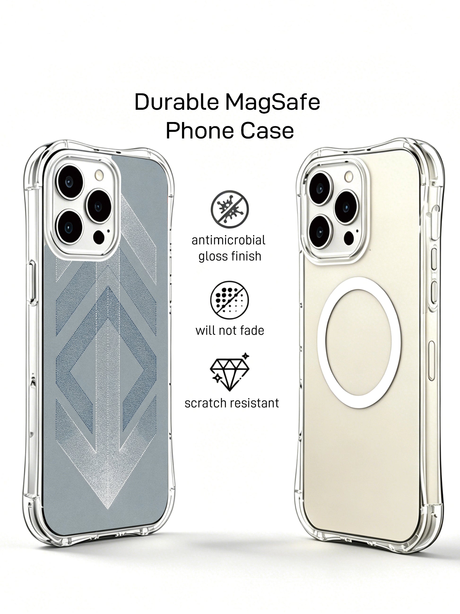 PhoneCasing iPhone 14 Pro Max Case minimalist tribal arrow pattern, slim shockproof protective cover